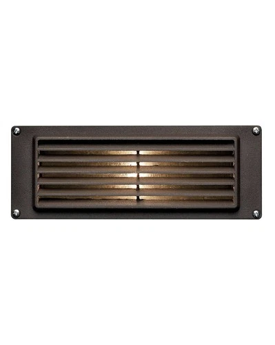 Hinkley 8 3/4" Wide Bronze Louvered LED Landscape Deck Light - Picture 2 of 8