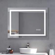 Vanity Mirror Vintage, 16x20, Metal Frame, Farmhouse Design, Front  Backlit,