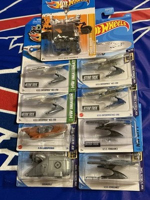 GROUP/LOT OF HOT WHEELS SCREEN TIME VARIATIONS! STAR TREK U.S.S.! LANDSPEEDER!