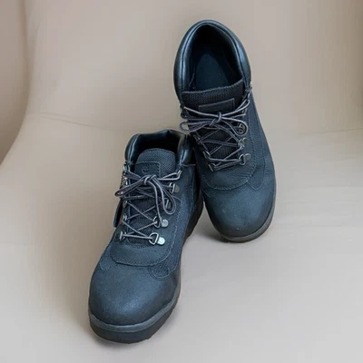 Timberland Boys Hiking Boots Size 7 Youth Black Genuine Leather - Image 1 of 4