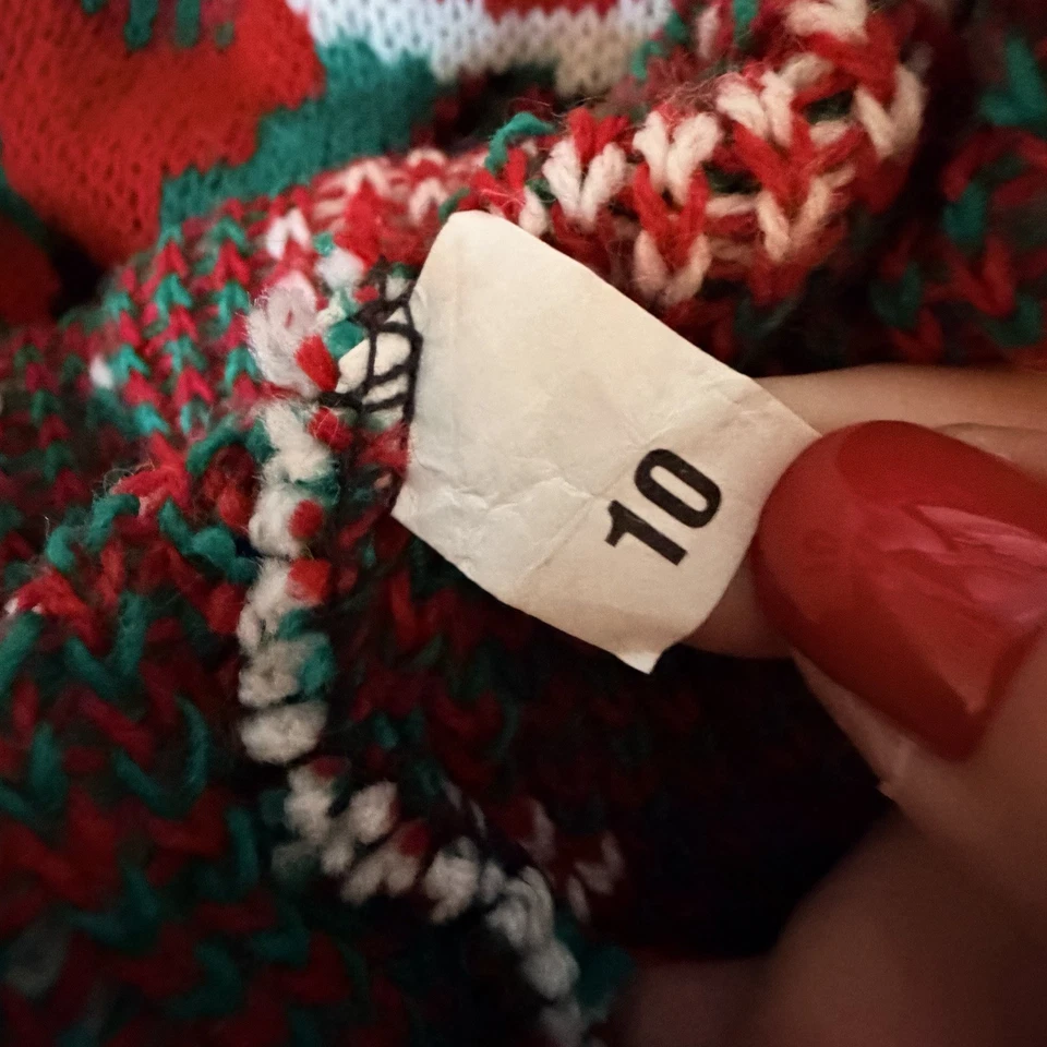 Suéter de Natal Vintage Cabin Creek Feminino LP Poinsétia Jingle Bells Retrô - Imagem 2 de 4