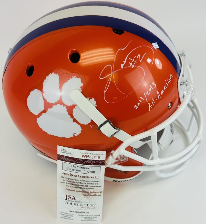 SAMMY WATKINS Autographed Signed CLEMSON TIGERS FULL SIZE FOOTBALL HELMET JSA J15 
