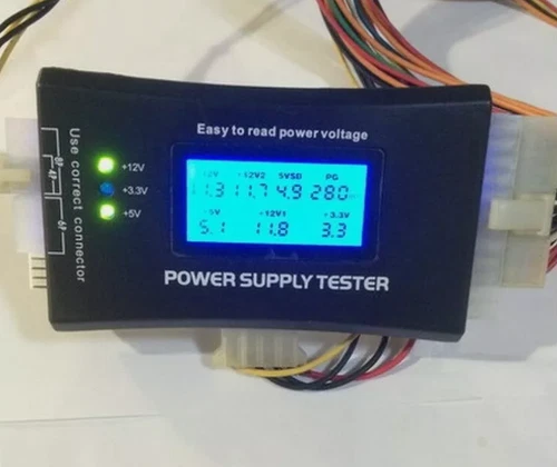 Power Supply Tester PC Computer LCD 20/24 Pin 4 PSU ATX BTX ITX SATA Digital US*