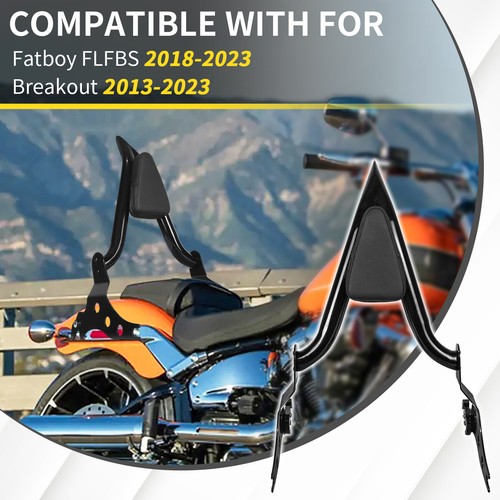 Detachable Sissy Bar Passenger Backrest w/Pad For Harley Fat Boy Breakout - Picture 6 of 7