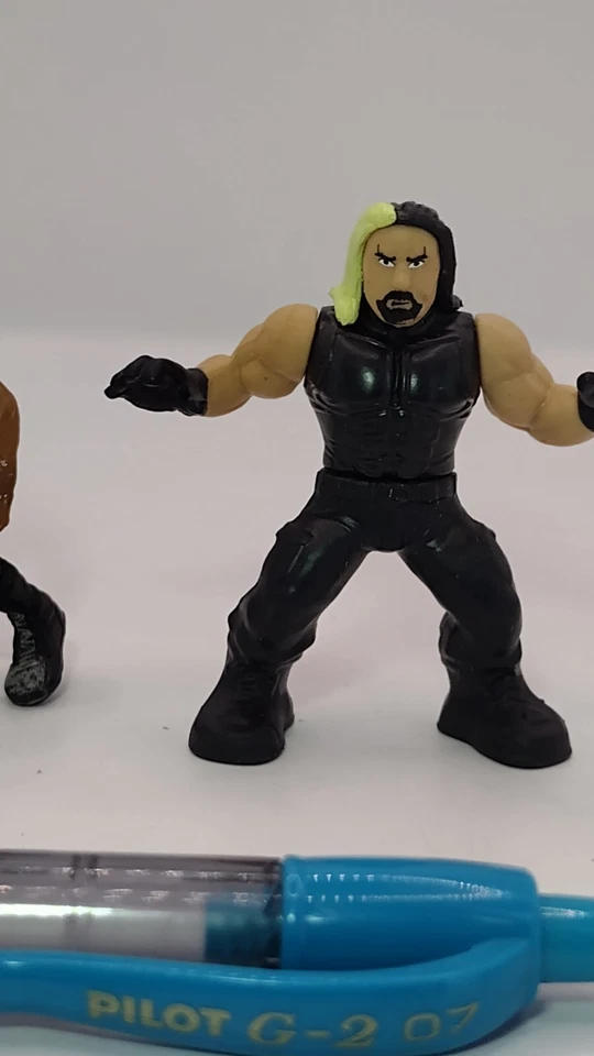 2015 美泰 WWE Mighty Mini 摔跤可动人偶 3 件罗马统治 — 第 4/4 张图片