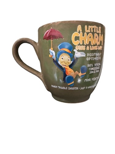 Taza de café grande Disney Jiminy Cricket Pinocho UN PEQUEÑO ENCANTO VA UN LARGO CAMINO - Imagen 10 de 10