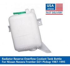 Radiator Coolant Bottle Overflow Tank For Nissan Frontier D21 Pickup 1987 - 1995