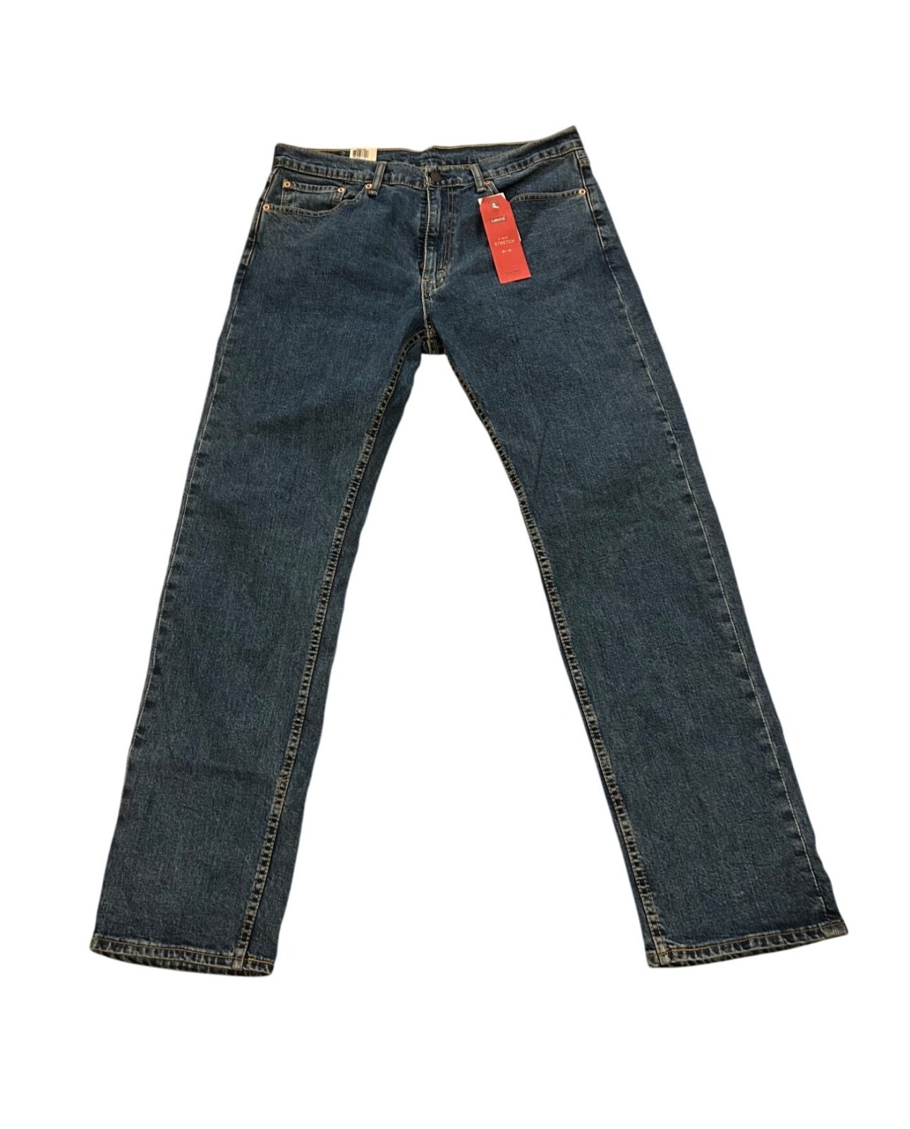 Levi's 505 Regular 2-Way Stretch Blue Jeans Men's Size 36x34 NWT