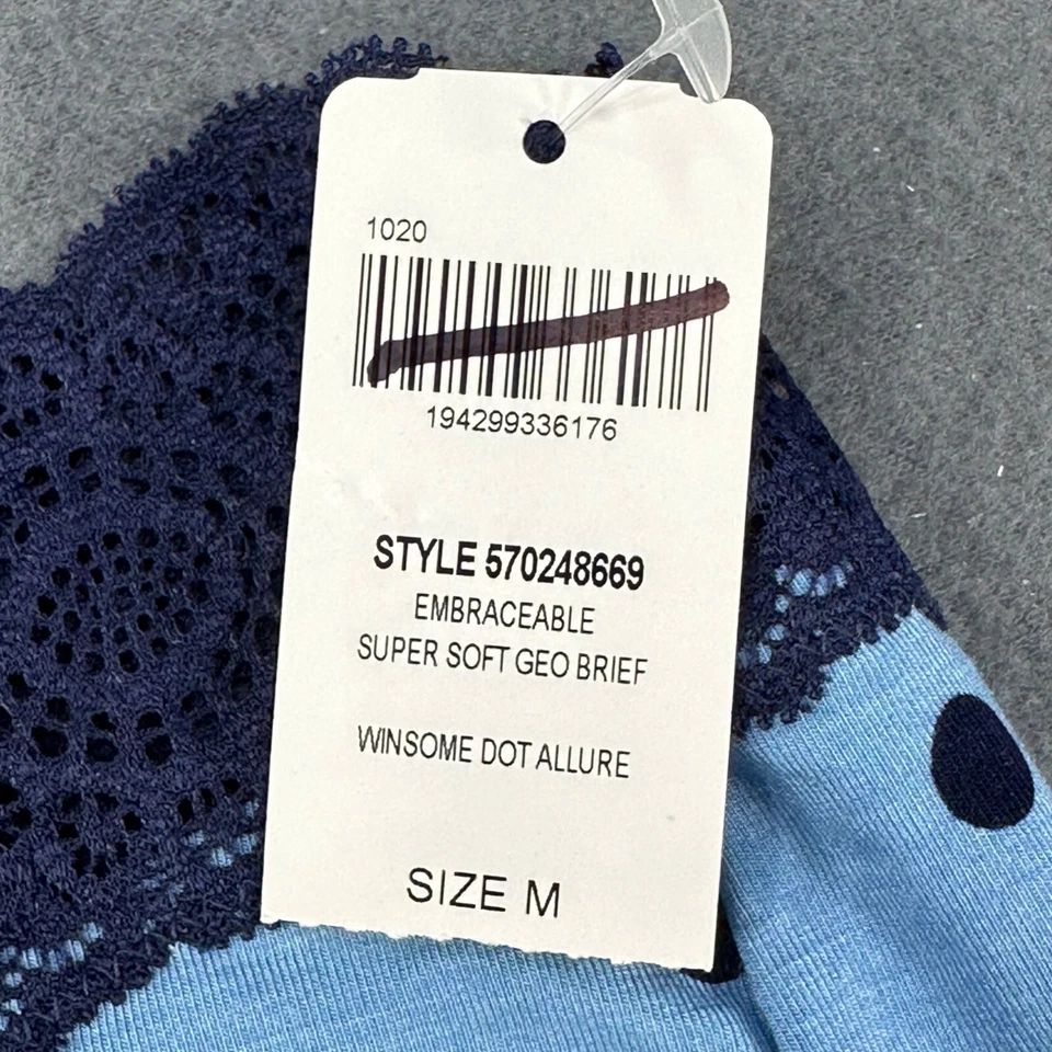 Soma Mujer Talla Mediana Panty Calzoncillo Encaje Cintura Punto Encantador Azul Nuevo Foto 4 de 4