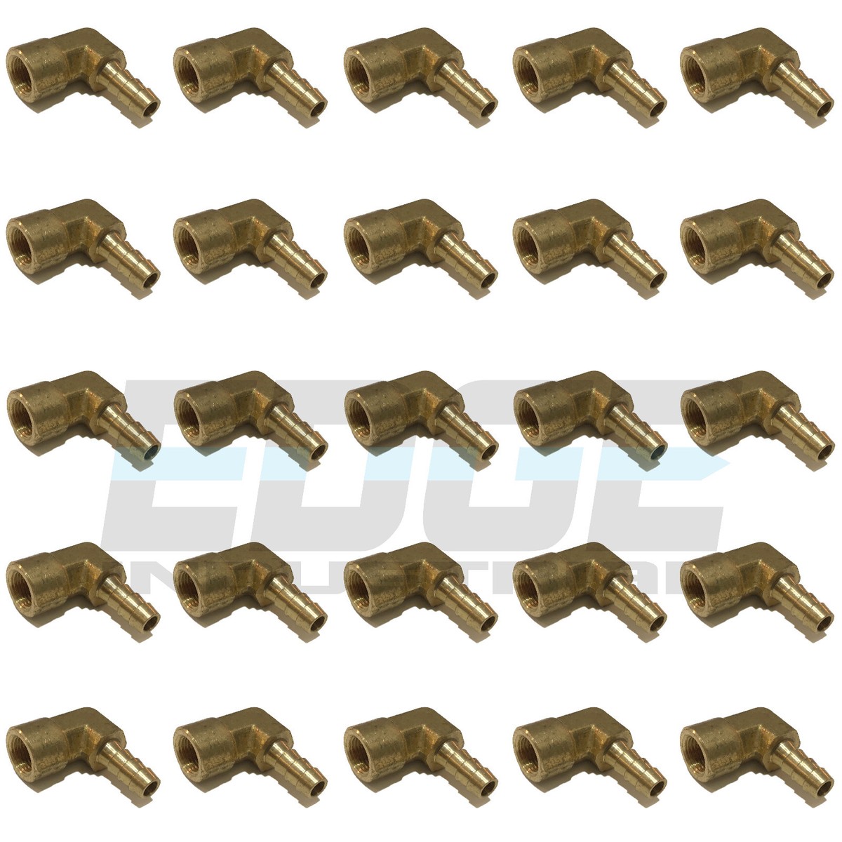 1pc Brass Elbow Barb Fitting 1/4 Hose X 1/8 NPT Fuel Boat Forged Quality - Foto 11