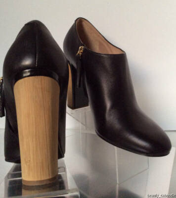 NEW Authentic CHLOE Chunky Heel Leather Shoe Boots  (Size 40) - MSRP $720.00!
