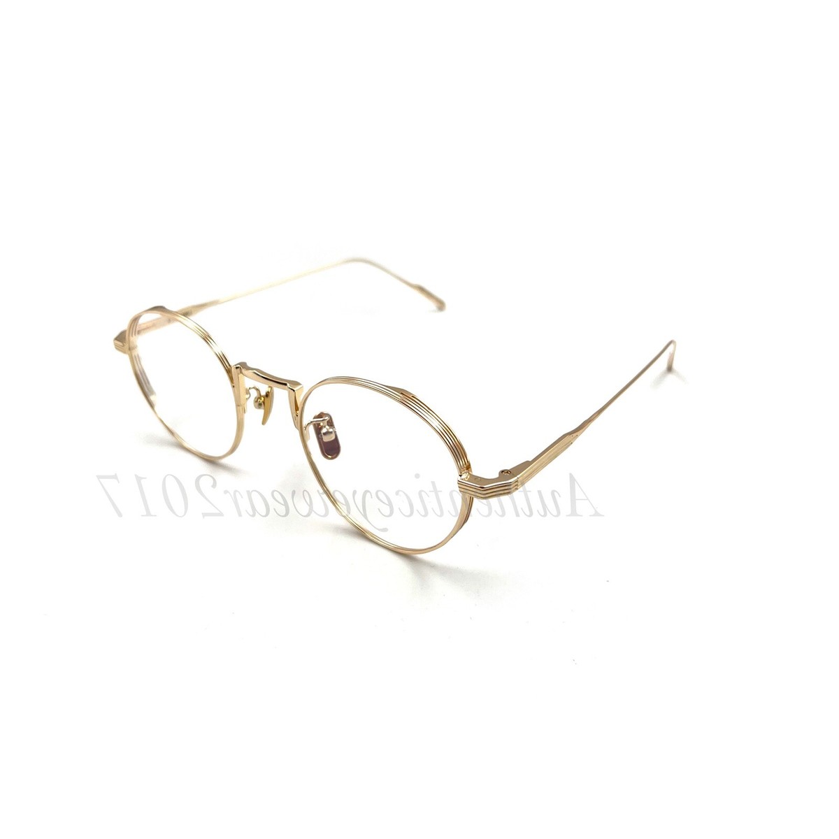 2024 GM Eyeglasses Liberty X 031 Titanium Gold Frame Clear Lenses  