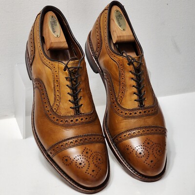 Allen Edmonds STRAND Cap-Toe Oxford Dress Shoes 9.5D Walnut w/Trees EUC