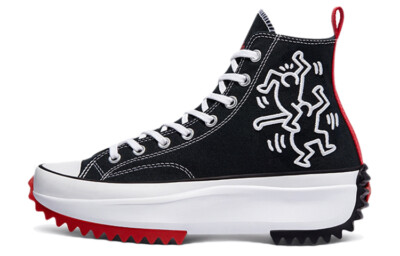 【新品・24cm】CONVERSE RANSTARMORION ROWCUT Converse Run Star Hike x Keith Haring Black 2021 - 171859C