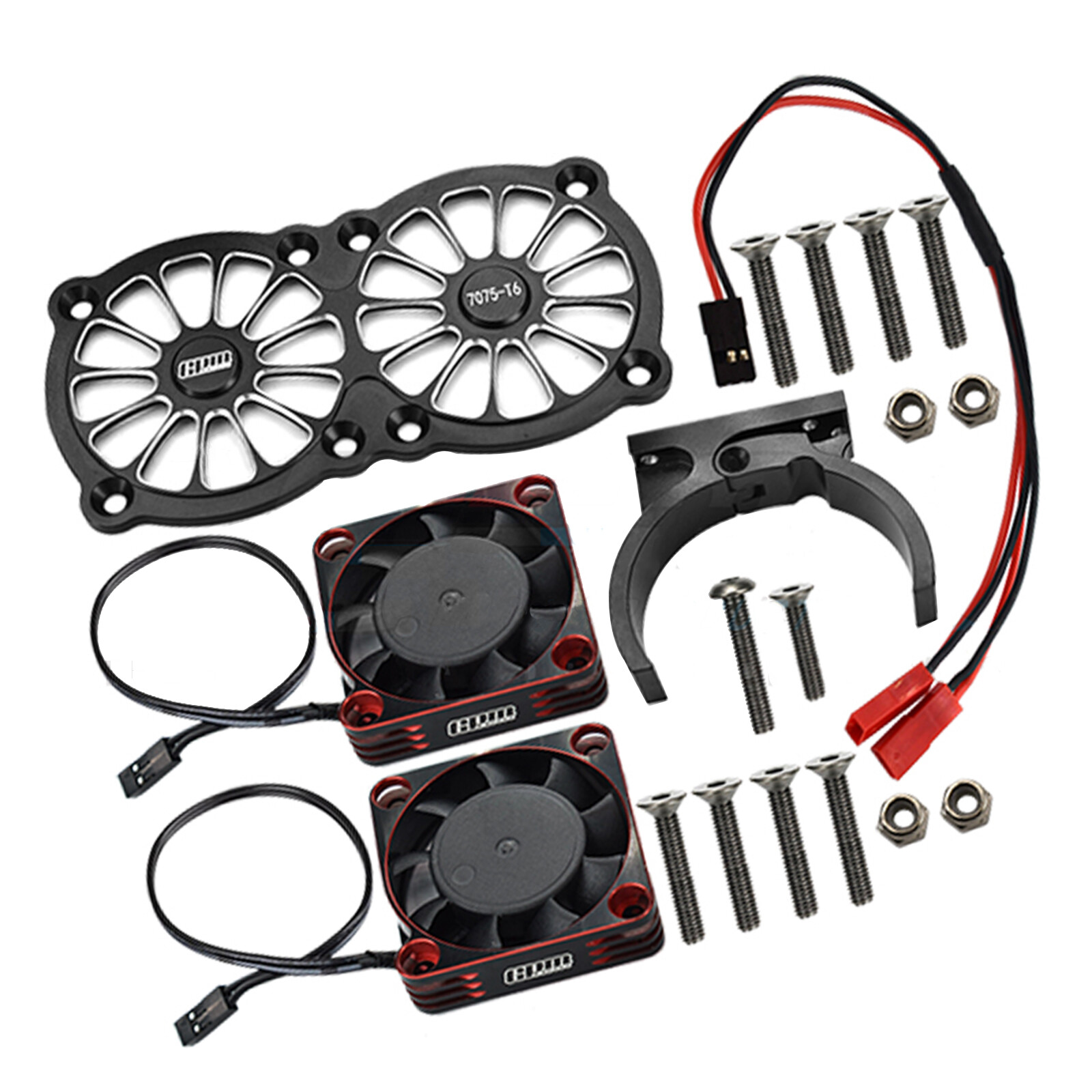 Metal Frame Heat Sink Cooling Fan For 1/5 RC ARRMA TRAXXAS XMaxx 6S 8S