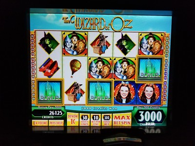 WMS WIZARD OF OZ BB1.5 BB2 DUAL SCREEN SLOT GAME SOFTWARE WILLIAMS BLUEBIRD