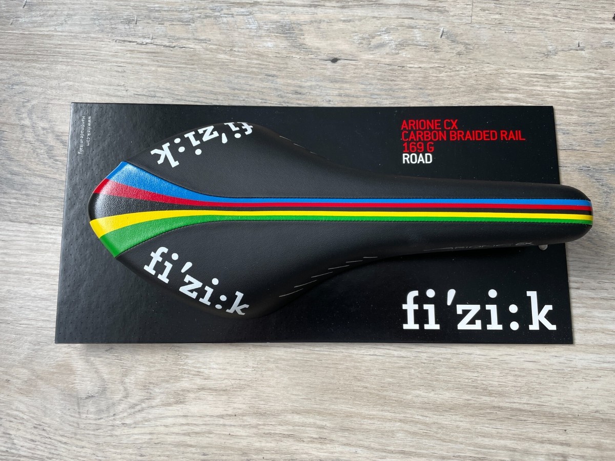 New Fizik Arione CX World Champ Carbon Braided Rail Cycling New Fizik Arione CX World Champ Carbon Braided Rail Cycling