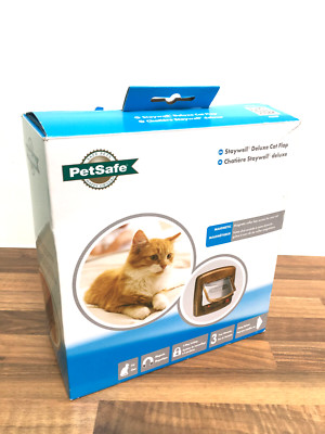 PetSafe Staywell Magnetische 4-fach Verriegelung Deluxe Katzenklappe (Holzmaserung) 420EF