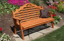 Cedar Marlboro Garden Bench-Multiple Size and Stains Options- Amish Made in USA