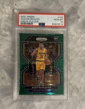 2021-22 Panini Prizm Austin Reaves Reeves Green Pulsar /25 PSA 10 PSA10 Pop 2