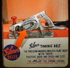 Gilmer Belts Mall Tool Co Chicago Advertising Stereo Realist slide Eugene Lewis