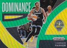 2022 Panini WNBA Prizm Dominance GREEN PRIZM  #8 Candace Parker - Chicago Sky