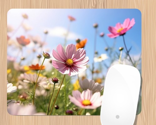 Mousepad Blumenwiese 24x19 Blume Sommer Wildblumen Natur Mauspad Unterlage - Bild 2 von 4