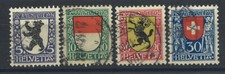 Suisse N°214/17 Obl (FU) 1924 - Armoiries