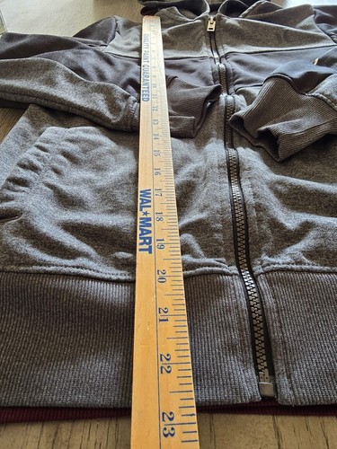 Hurley Black Gray&Red Wine Hooded Pullover Zip Sweatshirts For Boys Size Large - Picture 7 of 9