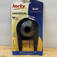 Korky Universal Flapper Black Rubber W/ Chain Seals Universal Fit Toilet Tank 2  