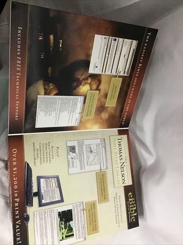 The Thomas Nelson Bible Study Library CD New Sealed - Picture 3 of 3