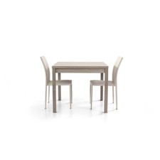 Tavolo quadrato apribile a libro 90x90 allungabile a 180 cm Rovere Grigio