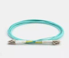 1M LC UPC to LC UPC Duplex PVC 10G OM3 Multimode Fiber Optic Patch cable   