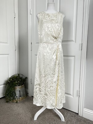 ralph lauren ivory dress DENIM & SUPPLY RALPH LAUREN IVORY, SUNDRESS, ROMANTIC FLOWING NWT M MEDIUM