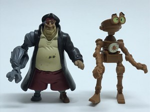 Disney-Treasure-Planet-Loose-Figure-Lot-Of-2-McDonalds-Pirates
