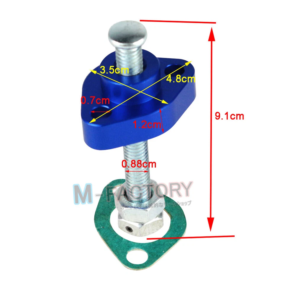 For Honda CBR 600 F3 96 97 98 Billet Blue Manual Cam Chain Tensioner Foto 2 de 3