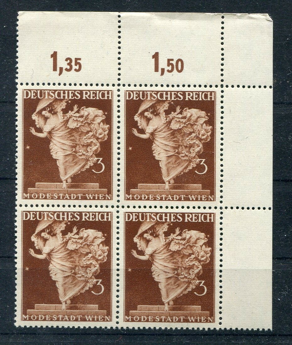 DR-3.Reich 768 Corner Block Of Four** MNH Post Fresh (Z6134)