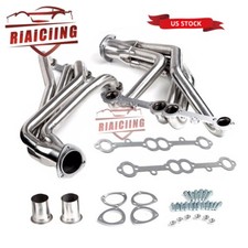 Pair Polished Stainless Exhaust Headers Kit For 1963-1981 Chevy Corvette V8 New Pair Polished Stainless Exhaust Headers Kit For 1963-1981 Chevy Corvette V8 New