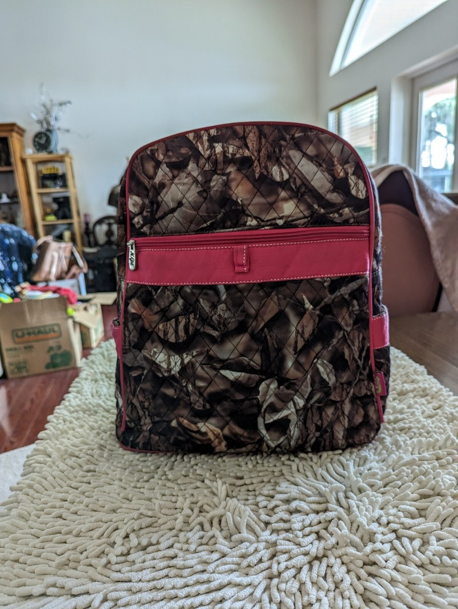 N. Gil camo with pink accents backpack | eBay display picture 3