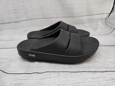 UNISEX OOFOS OOahh Slide Sandals Black Recovery Comfort Support 4 M / 6 W