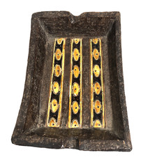 Vintage MCM Bitossi Ashtray Art Pottery Aldo Londi Italy Rectangle 7.5 x 5"