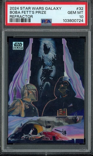 2024 Star Wars Galaxy Boba Fett's Prize Refractor #32 PSA 10