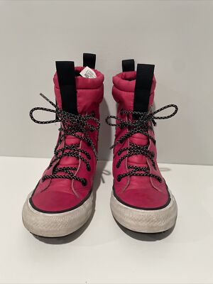 Converse All Star Girl's Chuck Taylor Hot Pink Snow Boots Sz 11