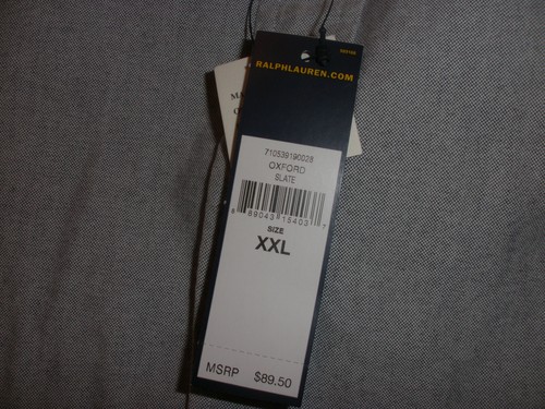 NWT RALPH LAUREN BLUE LABEL XXL BLUE - Picture 5 of 5