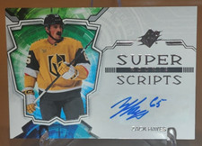Zack Hayes 2022-23 SPx Super Scripts Rookie RC Auto #SSR-ZH Vegas Golden Knights