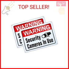 Large Warning Video Surveillance in Use Sign,Security Cameras in use Sign,Large