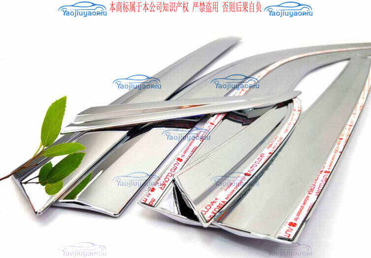 Chrome Window Visor Sun Rain Guard Vent For 2024+ Toyota Prado Land