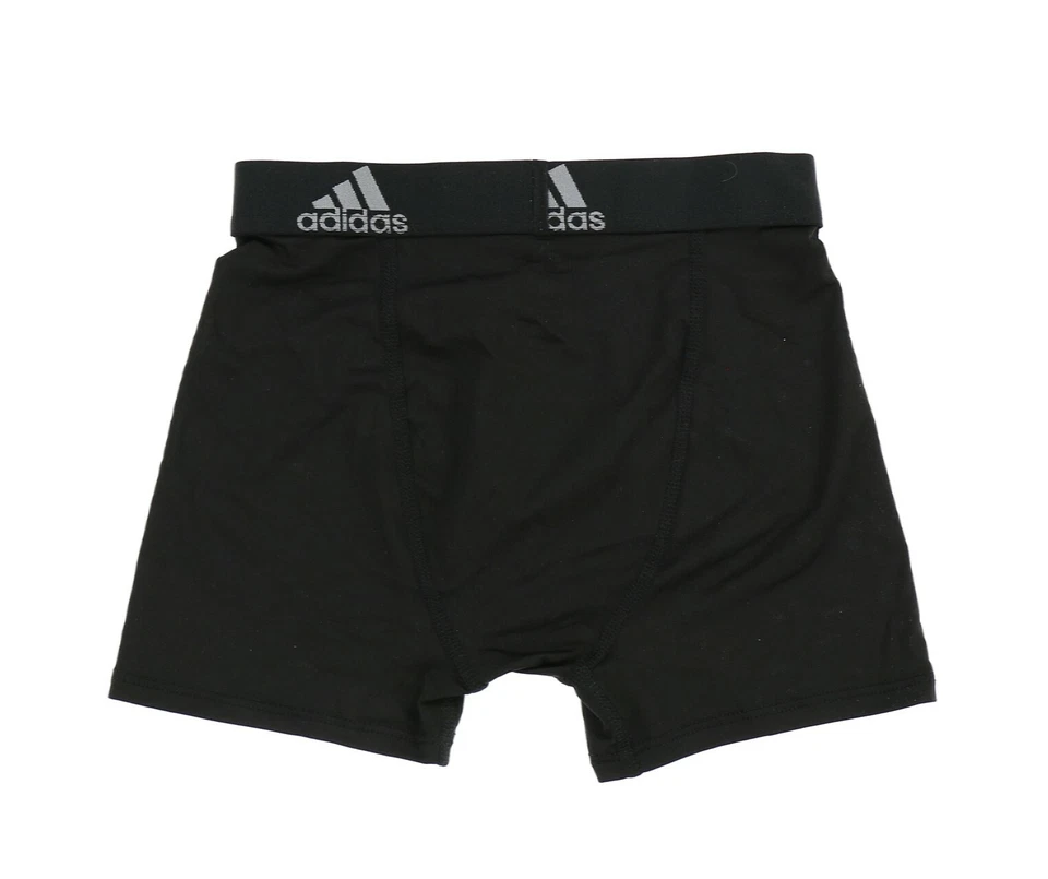 Adidas 242336 Boys Kids Underwear 3-Pack Boxer Brief Black Size Medium/10-12 - Image 2 of 2
