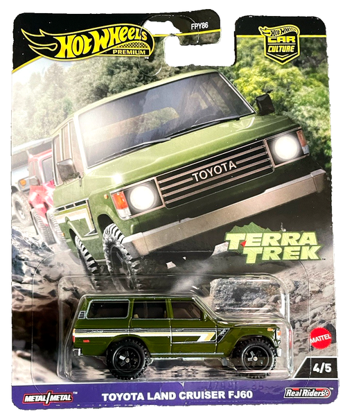 Hot Wheels Toyota Land Cruiser FJ60 4/5 Terra Trek 2024 1:64 Modellauto Suv 4X4-image