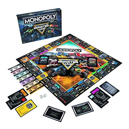 Monopoly: Monster Jam Board Game - Picture 1 of 8